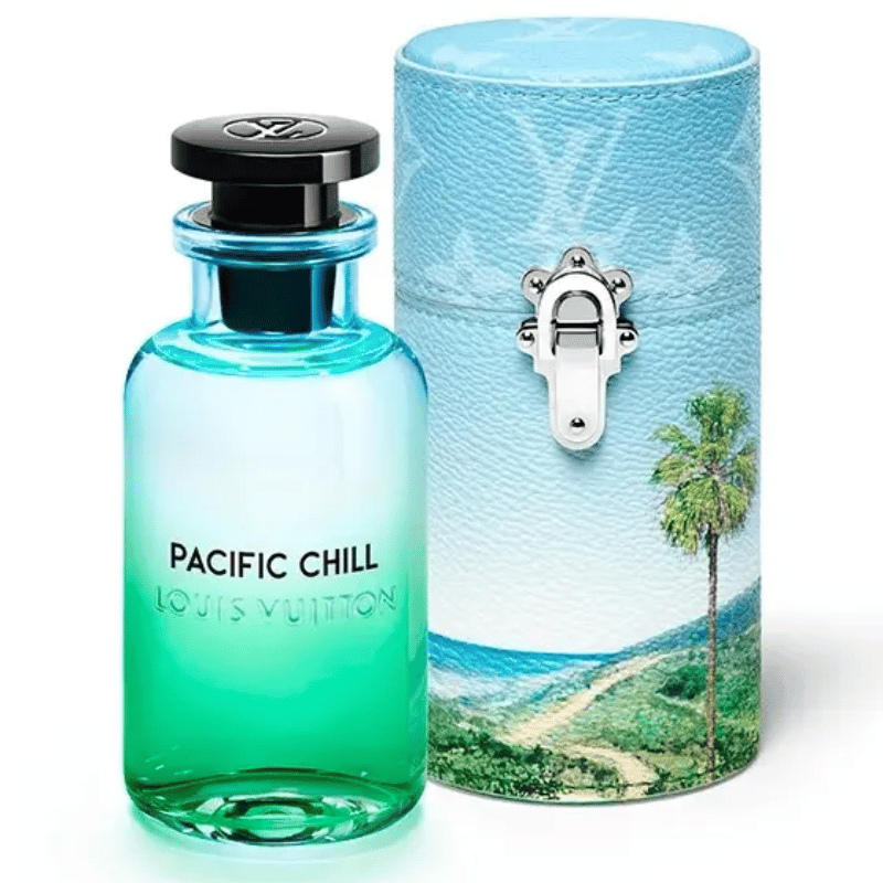 Thiết kế của Louis Vuitton Pacific Chill EDP mang đậm tinh thần của sự tươi mới và phóng khoáng